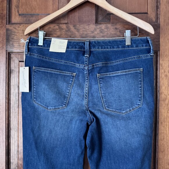 NWT Universal Thread Medium Blue Mid-Rise Skinny Jeans Size 12 Short - Picture 8 of 11